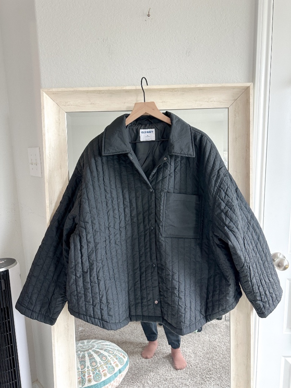Old Navy Oversized Lightweight Water-Resistant Quilted Jacket XL